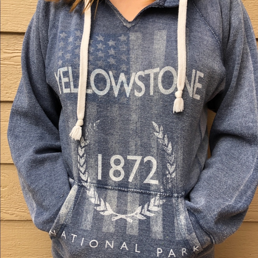 Vintage Blue Yellowstone Sweatshirt